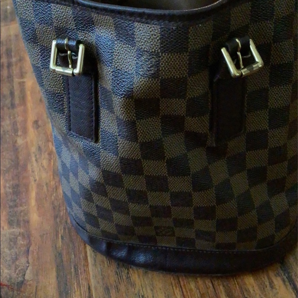 Damier Ebene petite bucket